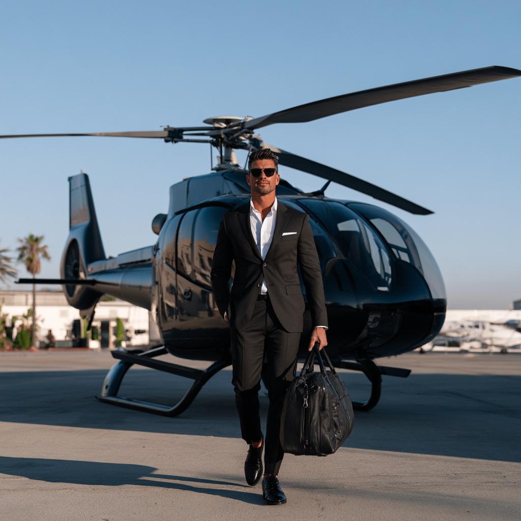 business travel la helicopter